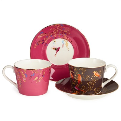 ЧАЙНЫЙ НАБОР LEFARD "GOLDEN BIRDS" НА 2 ПЕР. 4 ПР. 220 МЛ (КОР=12НАБ.)