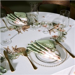 НАБОР САЛФЕТОК ИЗ 2-Х ШТ "SENSE" 40Х40СМ, ЗЕЛЕНЫЙ, 100% ХЛОПОК, ТВИЛ,