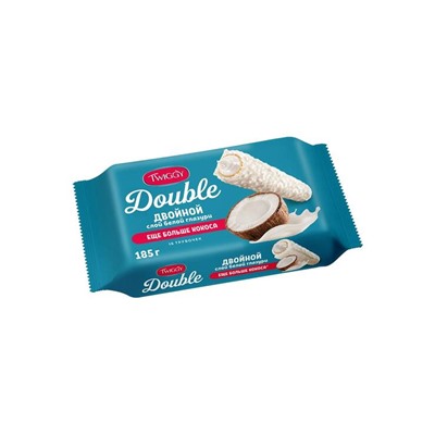«Twiggy», трубочки вафельные Double с кокосом в белом шоколаде, 185 г