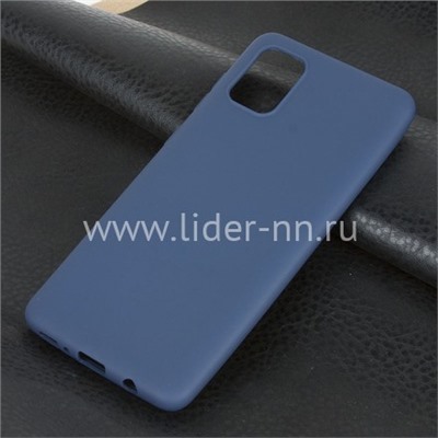 Задняя панель для Samsung Galaxy  A31 Силикон матовый (синяя)