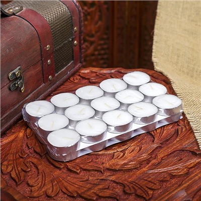 Свечи чайные «Великан», 30 шт., 20×13×3 см