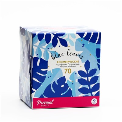 Салфетки «Premial» косметические 2-слойные в коробке Нон стоп, 70 шт. МИКС