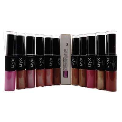 Помада + Блеск NYX Matte Lipstick & Lipgloss 2in1 (упаковка 12 шт)