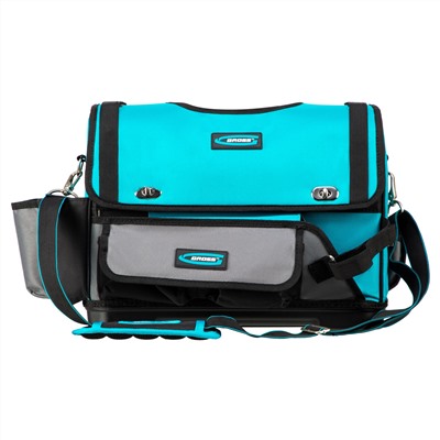 Переноска для инструмента, 400х225х300мм, пластиковое дно, наплечный ремень Gross