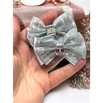 Бантики на эластичной резинке Корея 6 пар (12 шт) Арт 11