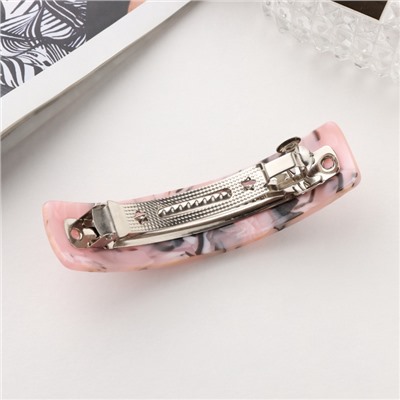 Заколка - автомат для волос «Сильва», мраморный принт, 9 см, МИКС