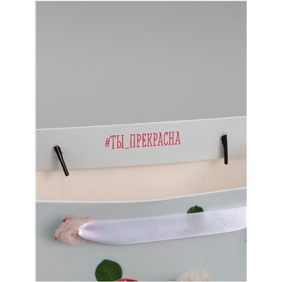 Пакет подарочный ламинированный, упаковка, «Ты прекрасна», MS 18×23×8 см