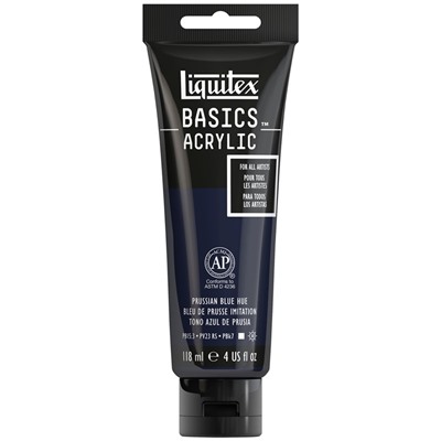 Краска акриловая художественная Liquitex "Basics", 118мл, туба, 320 синий прусский (имит.)