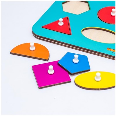 Игра развивающая Woodlandtoys "Монтессори. Геометрические формы"