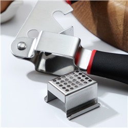 Пресс для чеснока Доляна Digma, 21 см, нержавеющая сталь, чёрный