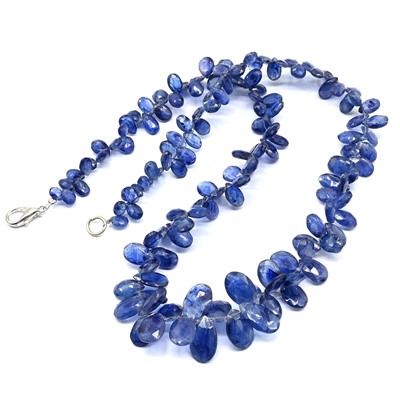 Бусы из Кианита огранка, 46см, 44,8г