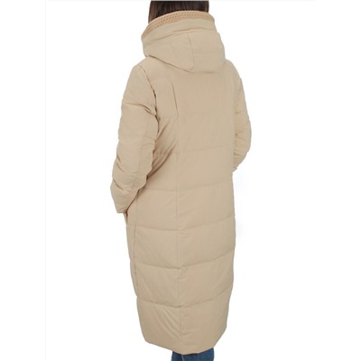 126 BEIGE Пальто зимнее женское (200 гр. холлофайбер)