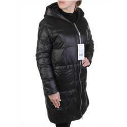 8808 BLACK Пальто женское демисезонное (100 гр. синтепон)