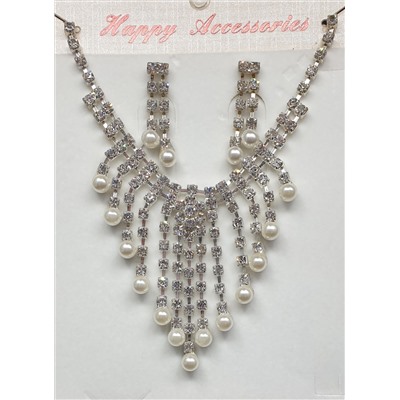 Комплект украшений Happy Accessories COM1, серебро