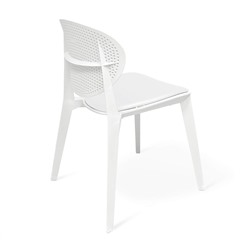 Стул SHT-S111-CN1 с мягкой подушкой из кож.зама
                        белый / белый