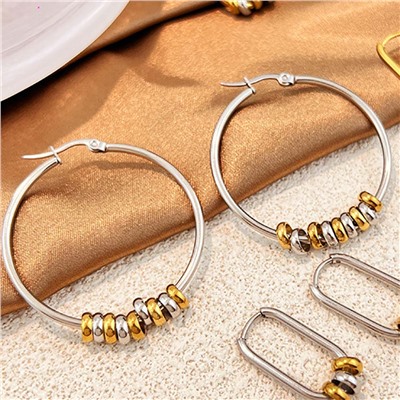 Серьги с замком кольцо арт. 13 5043 (id 289986)