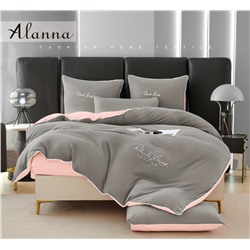 КПБ Alanna Однотонный с вышивкой на резинке по кругу ALAOVR32