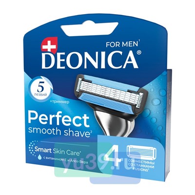 Кассеты сменные для станка DEONICA 5 FOR MEN 4шт