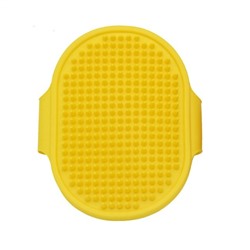 Щетка массажная для кошек и собак yellow