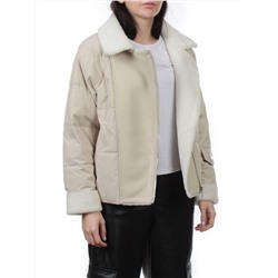 S24-163 BEIGE Куртка демисезонная женская (100 гр. холлофайбер)