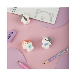 Точилка MESHU, "Kitten", 1 отверстие, ассорти