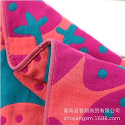 Towel, gauze strawberry for party, soft scarf, wholesale