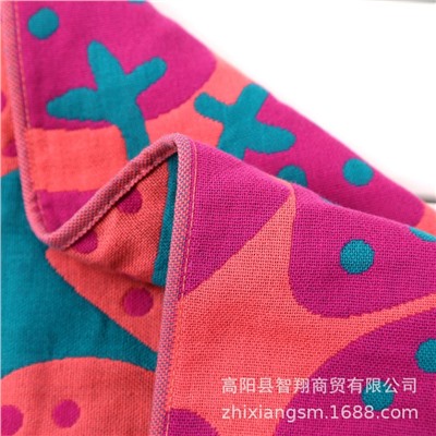 Towel, gauze strawberry for party, soft scarf, wholesale
