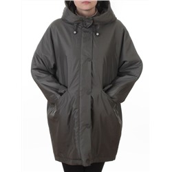 8020  GREY/GREEN Куртка демисезонная женская (100 гр. холлофайбер)