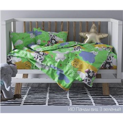 КПБ Панды зелёный яселька