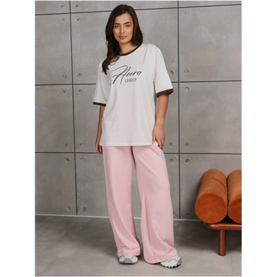 Брюки "Диагональ" Розовый  Женские