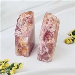 Радуга Самоцветов Держатель для книг из Розового кварца (Мадагаскар)