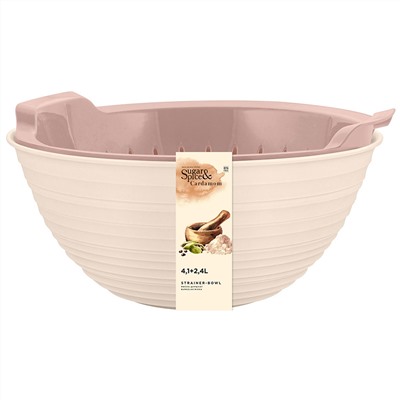 Миска-дуршлаг Sugar&Spice Cardamom 4,1 л + 2,4 л SE400710001 шампань