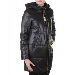 B19108 BLACK Пальто демисезонное женское Aikesdfrs