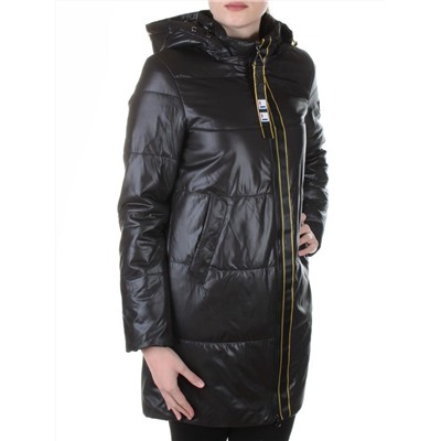 B19108 BLACK Пальто демисезонное женское Aikesdfrs