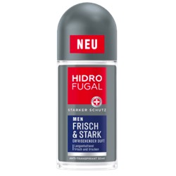 Hidrofugal Deo Roll-on Men Frisch & Stark, Гидрофугал Шариковый Дезодорант для мужчин с свежим ароматом, 50 мл