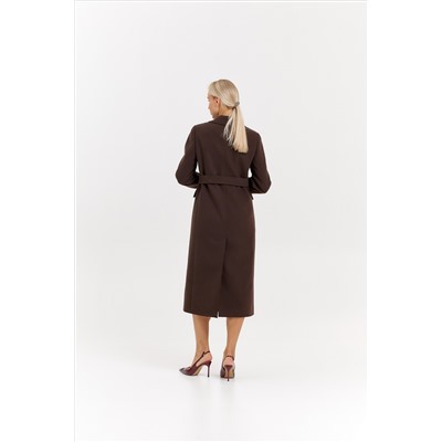 Пальто женское демисезонное 27210 (шоколад)