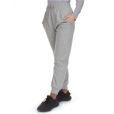 Q-02 GRAY Брюки спортивные женские (85% хлопок, 15% полиэстер)