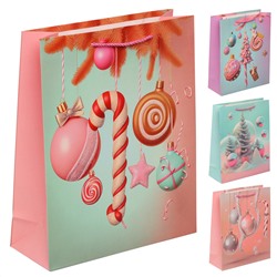 Пакет подарочный НГ 26*32*10 Новогоднее чудо ассорти 4 вида КОКОС 231845/12/Китай