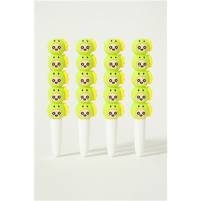 Ручка гелевая  "Shark head", yellow, шоу-бокс 36 шт.