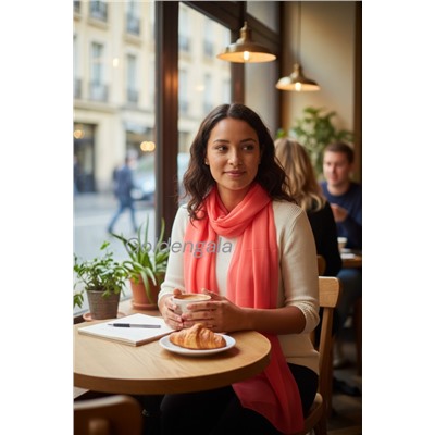 Шарф шифоновый однотонный Арт 0984/8