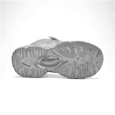 Высокие подростковые кроссовки А8985-28 серебро п/п