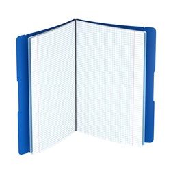 Тетрадь А4, 48 листов в клетку, ErichKrause FolderBook, в съёмной пластиковой обложке, синяя