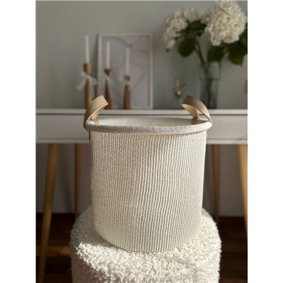 Корзина для хранения Sustainable collection, Ø27х25 см, молочная