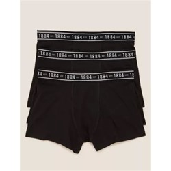 3pk Cotton with Lycra® Trunks (6-16 Yrs)