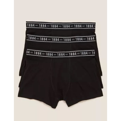 3pk Cotton with Lycra® Trunks (6-16 Yrs)