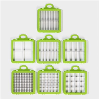 Овощерезка универсальная Chopper, 22 в 1, серая, зелёная