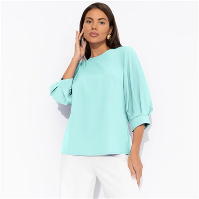 Блуза прямого силуэта, Предвкушение встречи (тиффани)