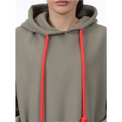 2226 GRAY GREEN Толстовка женская (85% хлопок, 10% полиэстер, 5% спандекс)