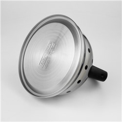 Чайник со свистком Доляна «Горошек», 2.8 л, нержавеющая сталь, хромированный