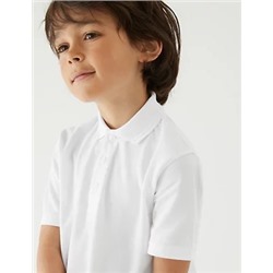 2 Pack Unisex Skin Kind™ School Polo Shirts (2-16 Yrs)